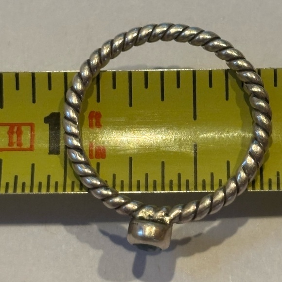 Beautiful Set of 6 Handmade Sterling Silver Multi-Gemstone Stacking Rings - Picture 10 of 16